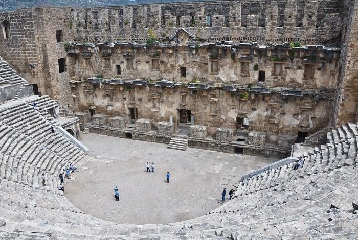 Antike Stadt Aspendos riesiges Amphitheater