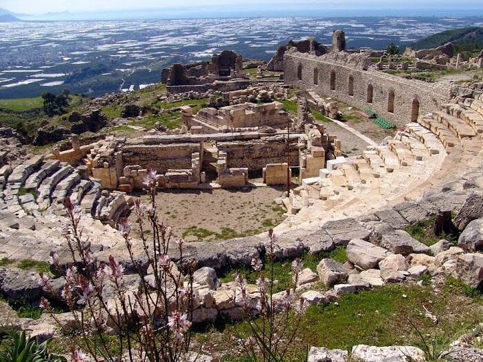 Ruinen der antiken Stadt Rhodiapolis