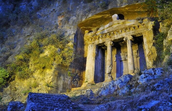 Antike Stadt Telmessos, Grab des Amyntas Fethiye Touristische Orte